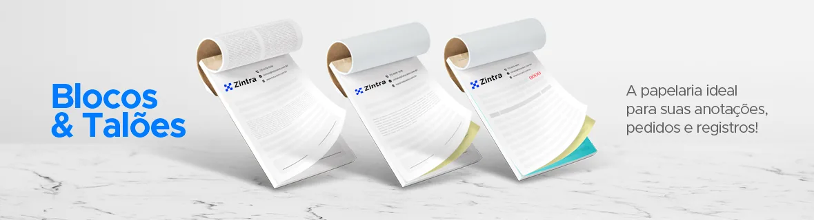 Blocos e talões personalizados: a papelaria ideal para anotações, pedidos e registros
