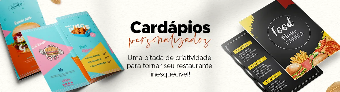 Cardápios personalizados: uma pitada de criatividade para tornar seu restaurante inesquecível