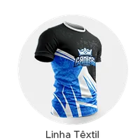 Linha têxtil e uniformes personalizados